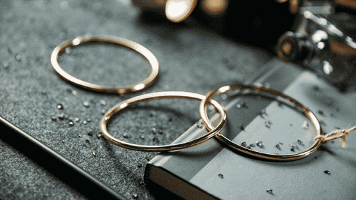 10cm Linking Rings - Gold