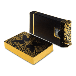 Butterfly Playing Cards Marked (Black and Gold) Limited Edition