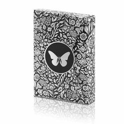 Butterfly Playing Cards Marked (Black and Silver) Limited Edition