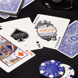 Blue Cohorts (Luxury-pressed E7) Playing Cards