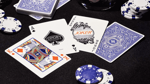 Blue Cohorts (Luxury-pressed E7) Playing Cards