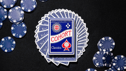 Blue Cohorts (Luxury-pressed E7) Playing Cards