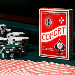 Red V2 Cohorts (Luxury-pressed E7) Playing Cards