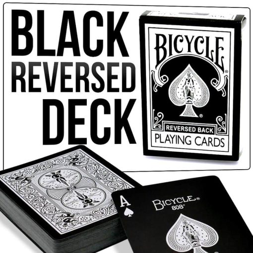 Reversed Back Bicycle Deck - Black 