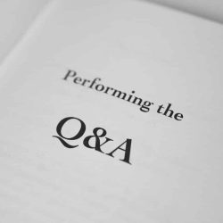 Performing the Q&A - Gerry McCambridge