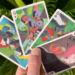 Bicycle Extinct Parrot Playing Cards