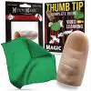 Mysto Magic Thumb Tip with Green Vanishing Silk - Magic Makers