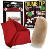 Mysto Magic Thumb Tip with Red Vanishing Silk - Magic Makers