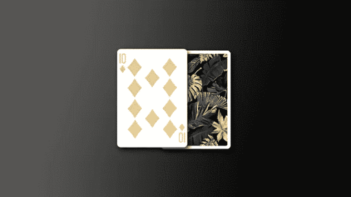 Monstera (Black & Gold) Playing Cards