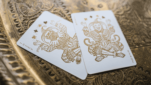 White Gold Edition V3 Playing Cards - Joker and the Thief