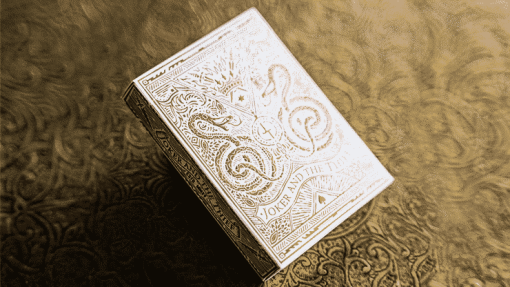 White Gold Edition V3 Playing Cards - Joker and the Thief