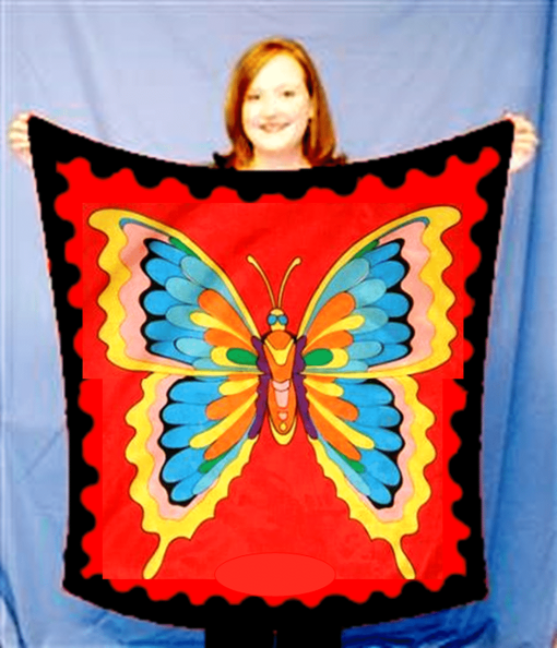 Zijden Doek Butterfly 85 cm