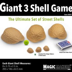 Giant Three Shell Game met Groene Bal