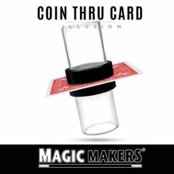 Magic Coin Thru Card Illusion - Magic Makers