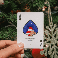 Orbit Christmas Playing Cards