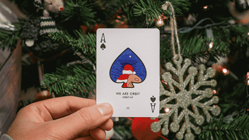 Orbit Christmas Playing Cards