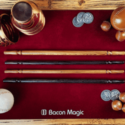 Wooden wand PRO (Standard Brown) by Harry He & Bacon Magic