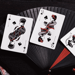 Oriental Memory Black playing Cards