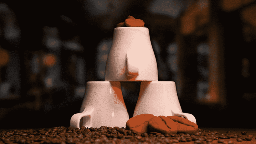 Amazing Coffee Cups and Beans - VULPINE Creations