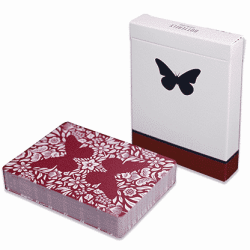 Butterfly Playing Cards Marked (Red) 3rd Edition - Ondrej Psenicka