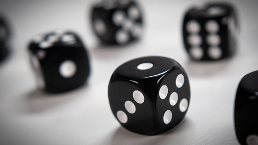 NON GIMMICKED DICE 6 PACK/BLACK - Tony Anverdi