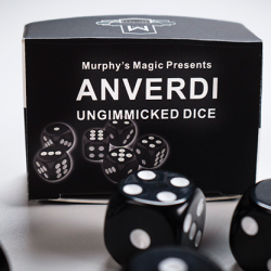 NON GIMMICKED DICE 6 PACK/BLACK - Tony Anverdi