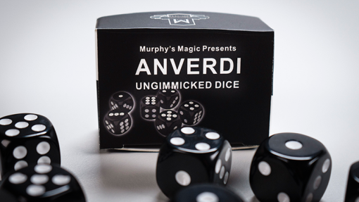 NON GIMMICKED DICE 6 PACK/BLACK - Tony Anverdi