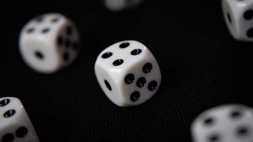 NON GIMMICKED DICE 6 PACK/WHITE - Tony Anverdi