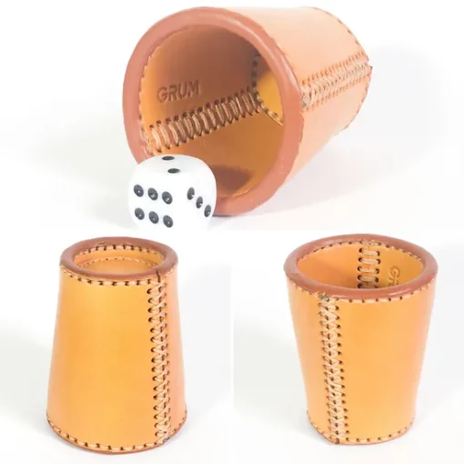 Leather dice cup - Grum