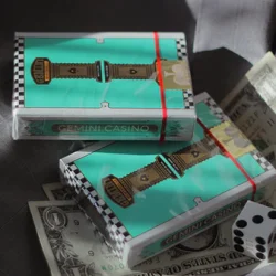 Gemini Casino Turquoise Playing Cards