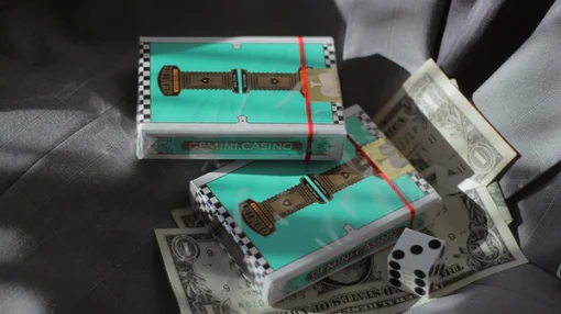 Gemini Casino Turquoise Playing Cards