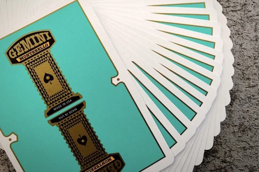 Gemini Casino Turquoise Playing Cards