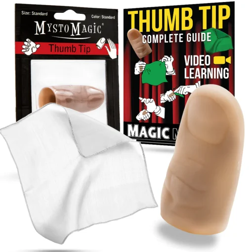 Mysto Magic Thumb Tip with Yellow Vanishing Silk