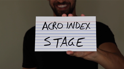 Acro Index Dry Erase / Large - Blake Vogt