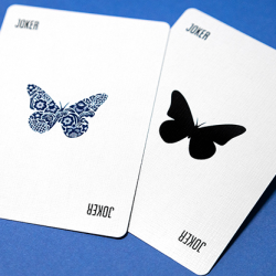 Butterfly Worker Marked Playing Cards (Blue) - Ondrej Psenicka