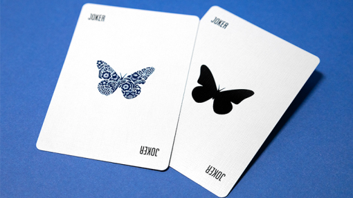 Butterfly Worker Marked Playing Cards (Blue) - Ondrej Psenicka