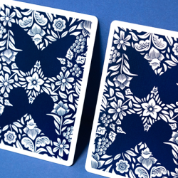 Butterfly Worker Marked Playing Cards (Blue) - Ondrej Psenicka