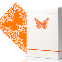 Butterfly Worker Marked Playing Cards (Orange) - Ondrej Psenicka