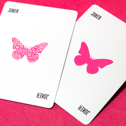 Butterfly Worker Marked Playing Cards (Pink) - Ondrej Psenicka