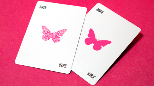 Butterfly Worker Marked Playing Cards (Pink) - Ondrej Psenicka