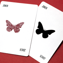 Butterfly Worker Marked Playing Cards (Red) - Ondrej Psenicka