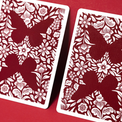 Butterfly Worker Marked Playing Cards (Red) - Ondrej Psenicka