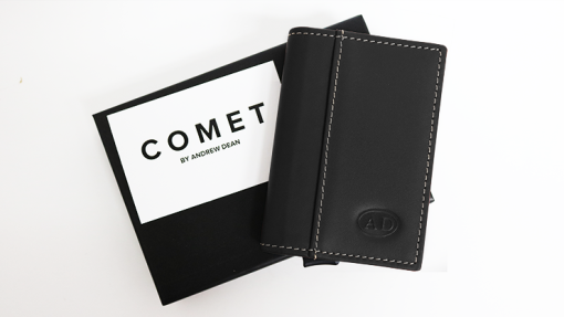 Comet Black Leather Silver Shell - Andrew Dean