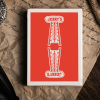 Jerry's Nugget (Atomic Red) Marked Monotone Playing Cards