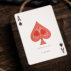 Jerry's Nugget (Atomic Red) Marked Monotone Playing Cards