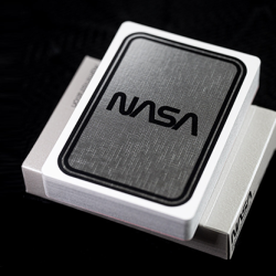 Silver Foil NASA Worm Playing Cards